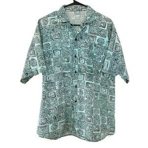 Vintage 90s Zero Gravity Mens L Saved By The Bell Allover Print Button Up Shirt